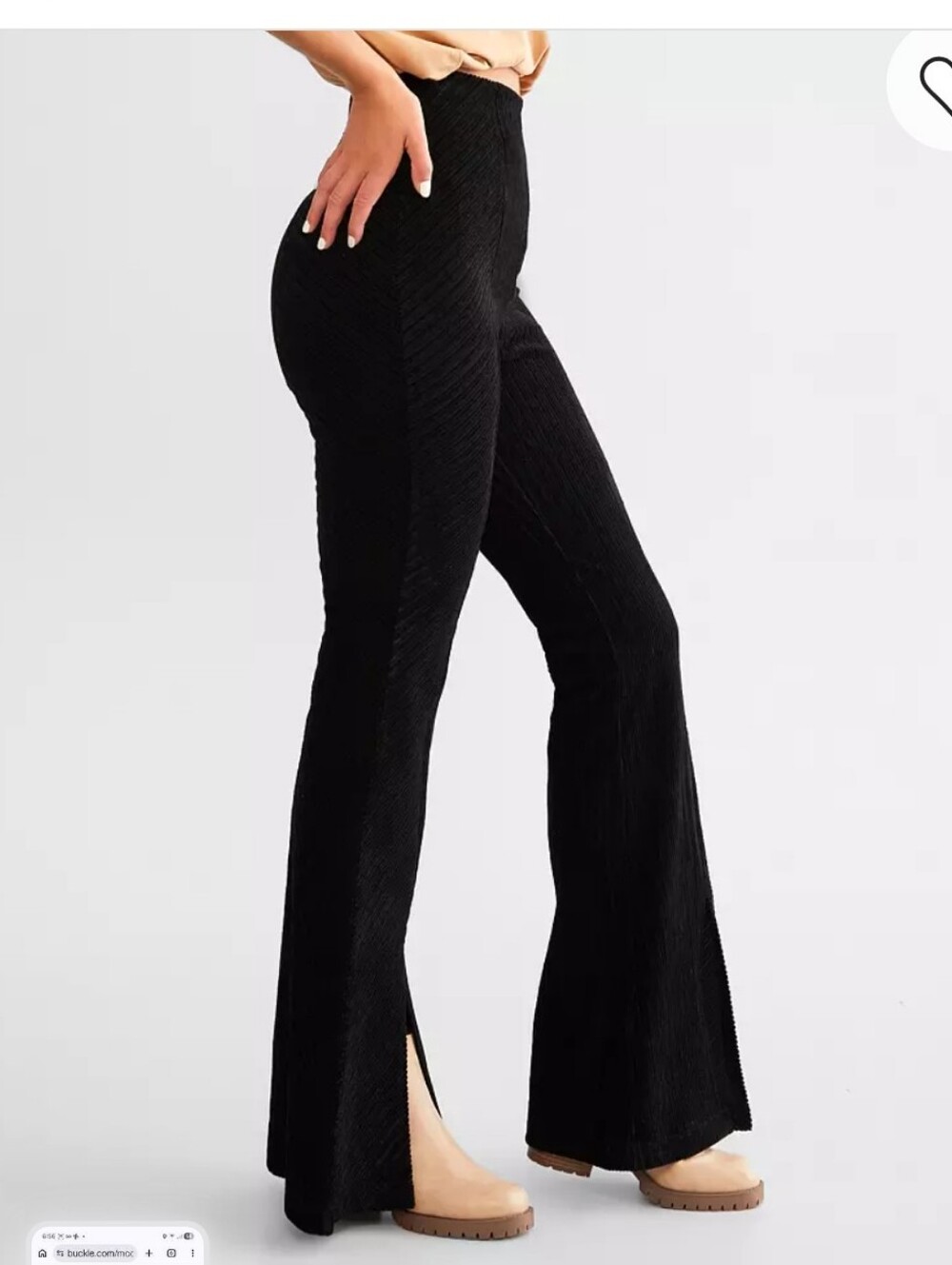 Flare High Rise Split Pant - Picture 2 of 7